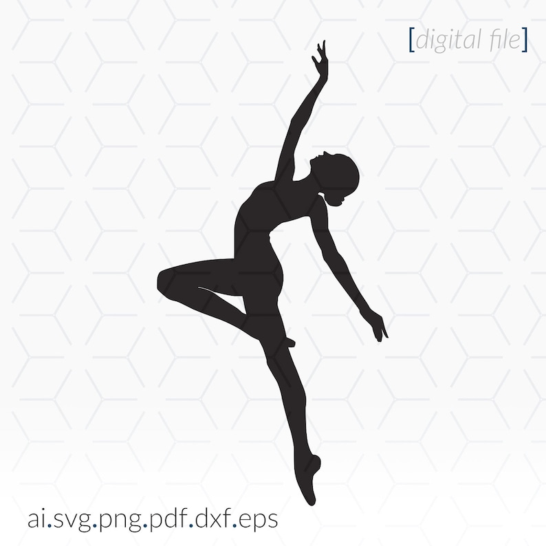 Silhouette Dance Svg, Dancer Silhouette SVG file for printing - Cricut and cutting machines