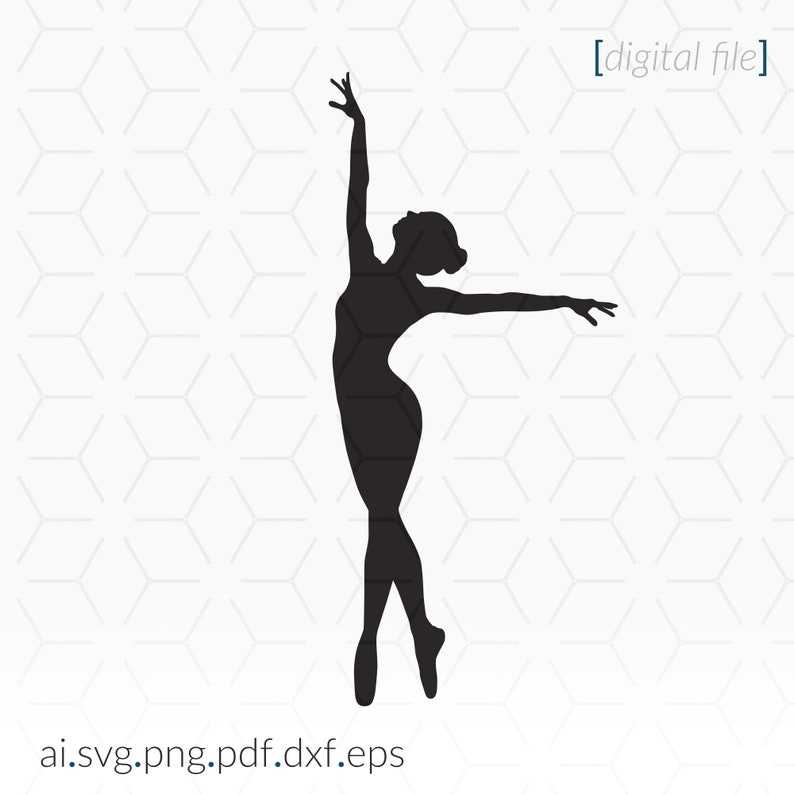 Silhouette Dance Svg, Dancer Silhouette SVG File For Printing - Cricut And Cutting Machines#1