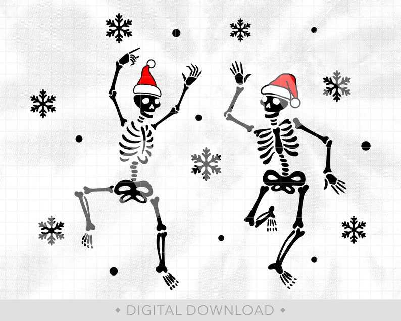 Dancing Skeleton Svg, Christmas Dancing Skeleton Svg - Christmas Shirt Svg - Funny Christmas Svg