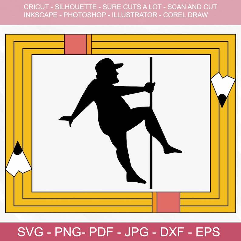 Silhouette Dance Svg, Men Dance for Biscuits and Gravy SVG Vector Cut File for Cricut