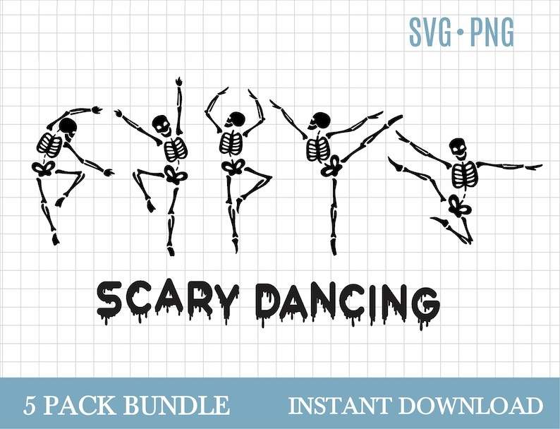 Dancing Skeleton Svg, Skeleton Dancing SVG Bundle - Spooky Skeletons Bundle Svg - Dancing Skeletons Svg