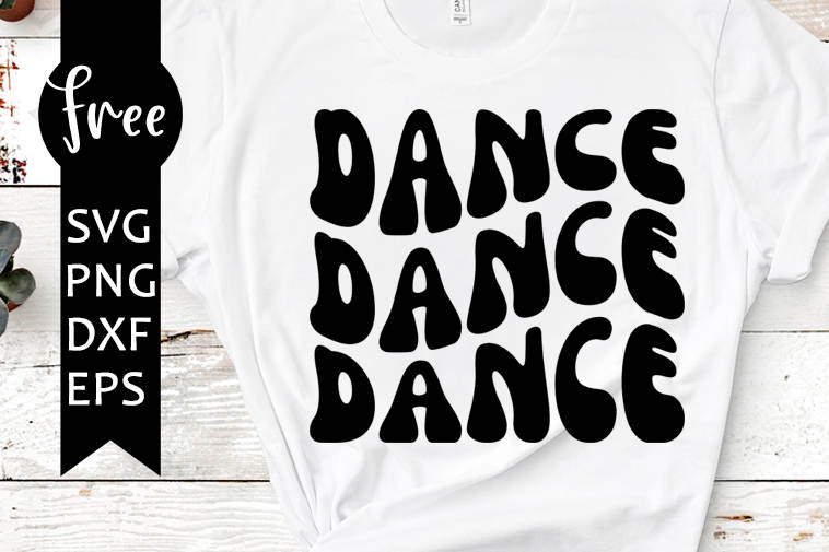 Dance Svg Free, Dance Svg Free - Dance Mom Svg - Wavy Stacked Svg#1