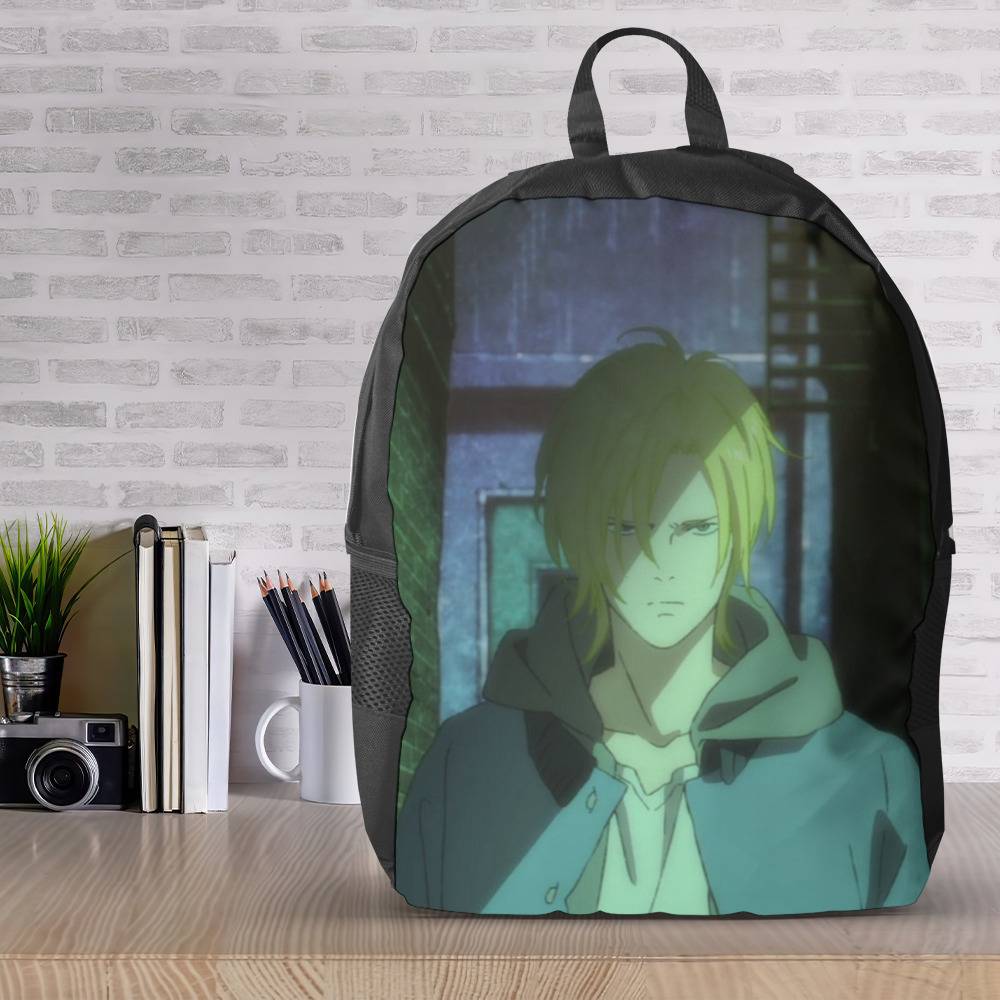 Anime Banana Fish Rucksack Bagpack Nylon Laptop Backpack Men Women