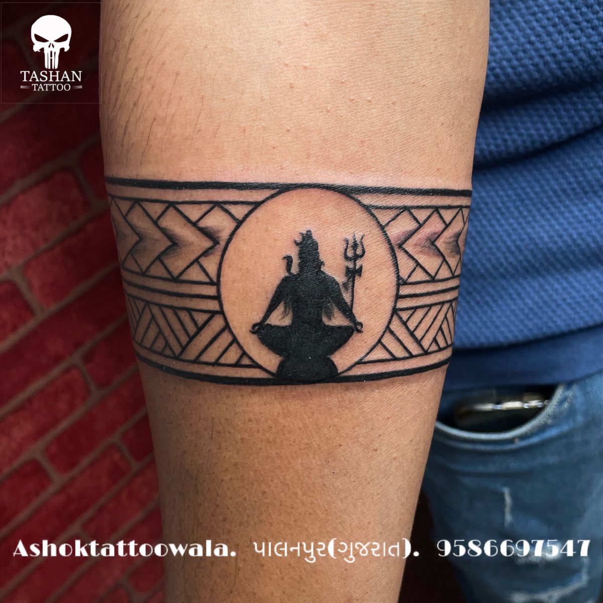 mahadev hand tattoo