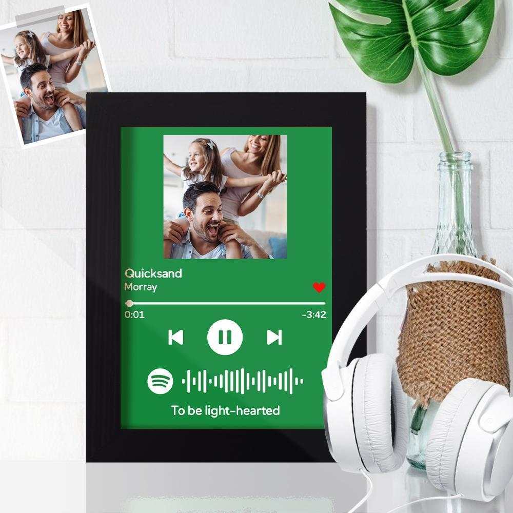 Panorama Plaque Spotify Personnalisé Noir 10x15 cm - Plaque Personnalisée -  Plaque Musique - Cadre Photo - Musique Personnaliser