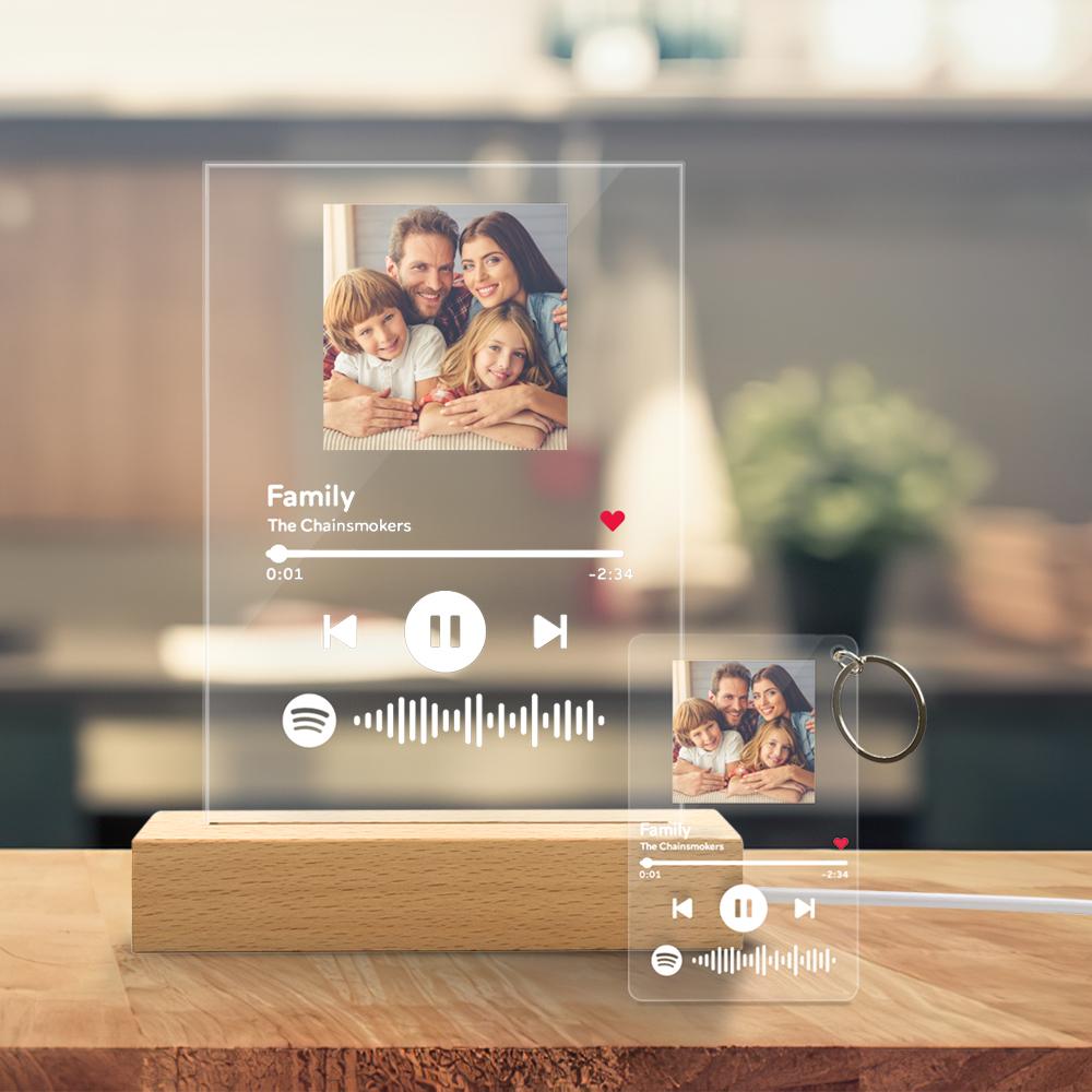 Lampe LED Plaque Spotify Personnalisée Cadeaux De Saint Valentin Pour Lui