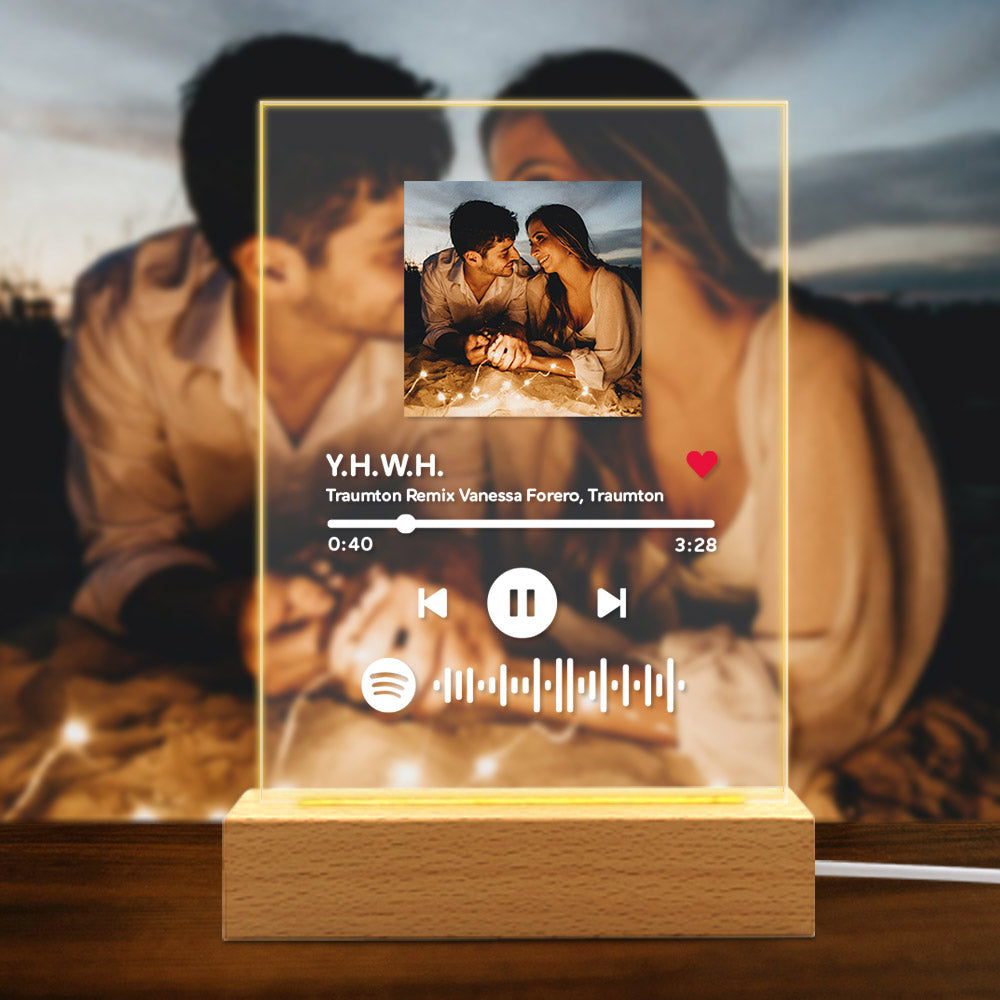 VEELU Personnalisé Spotify Plaque, Personnalisé Maroc