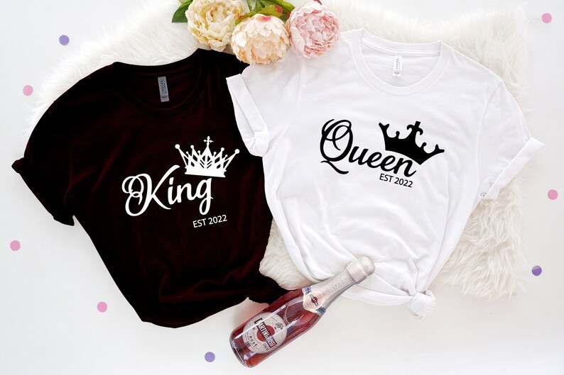 King and queen of best sale hearts shirts