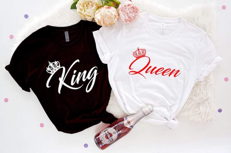 King And Queen Of Hearts Shirts