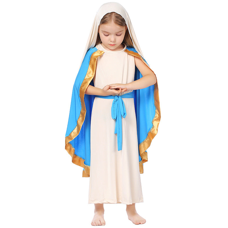 Halloween Costume for Girls Virgin Mary Cosplay Costume | Halloween ...