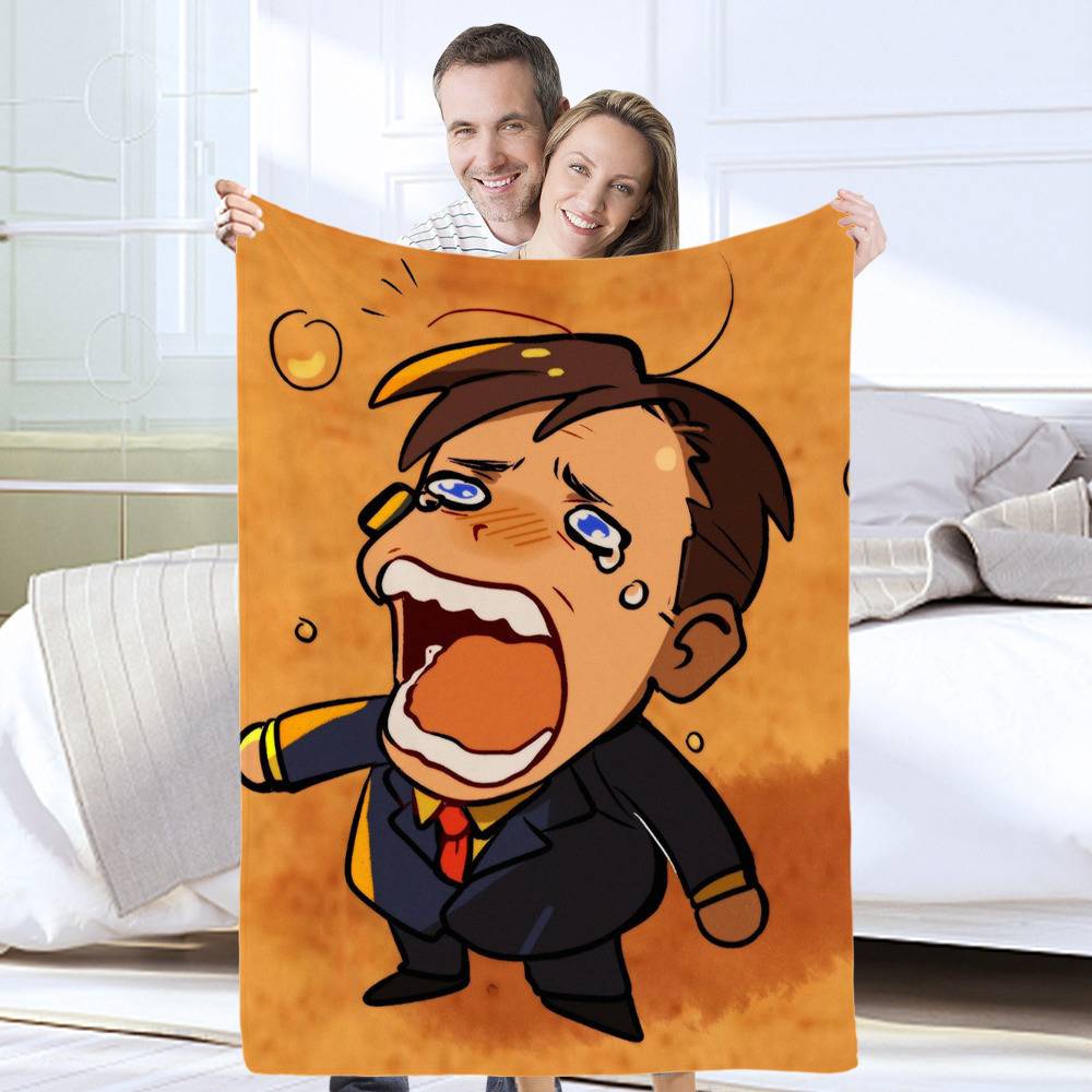 Chopper Crying Meme Blankets choppercryingmeme.store