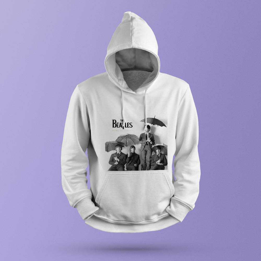 Beatles Hoodie Beatles Umbrella Hoodie rockmusicbandmerchandise