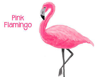 Flamingo Svg Free, Watercolor Pink Flamingo Svg#1