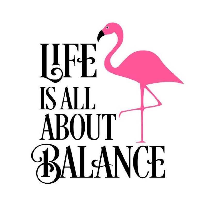 Flamingo Svg, Life Is All About Balance SVG Summer SVG#1