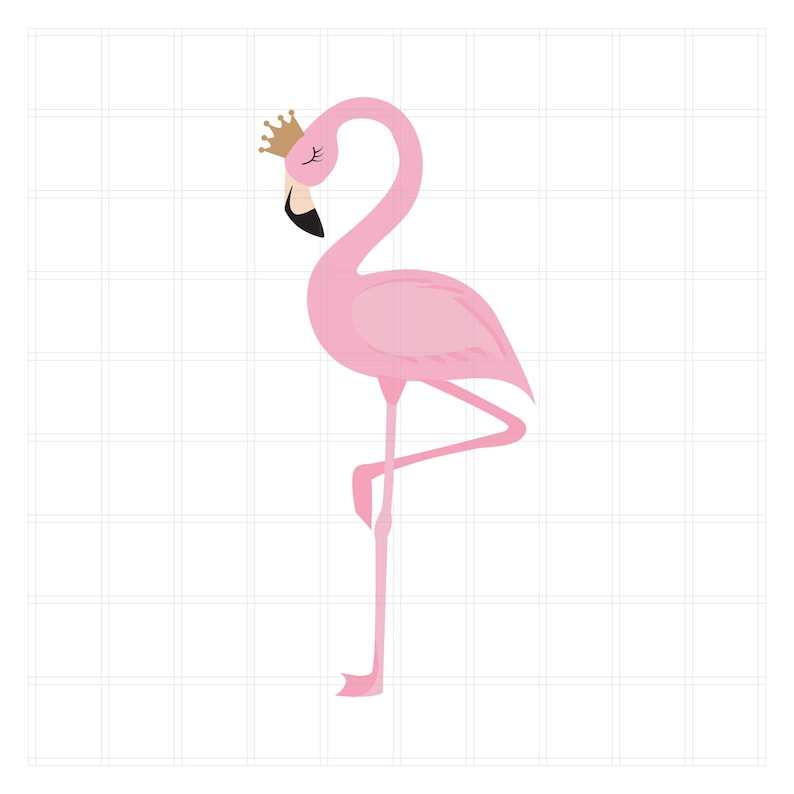Flamingo Svg, Beautiful Flamingo SVG Flamingo Princess SVG#1
