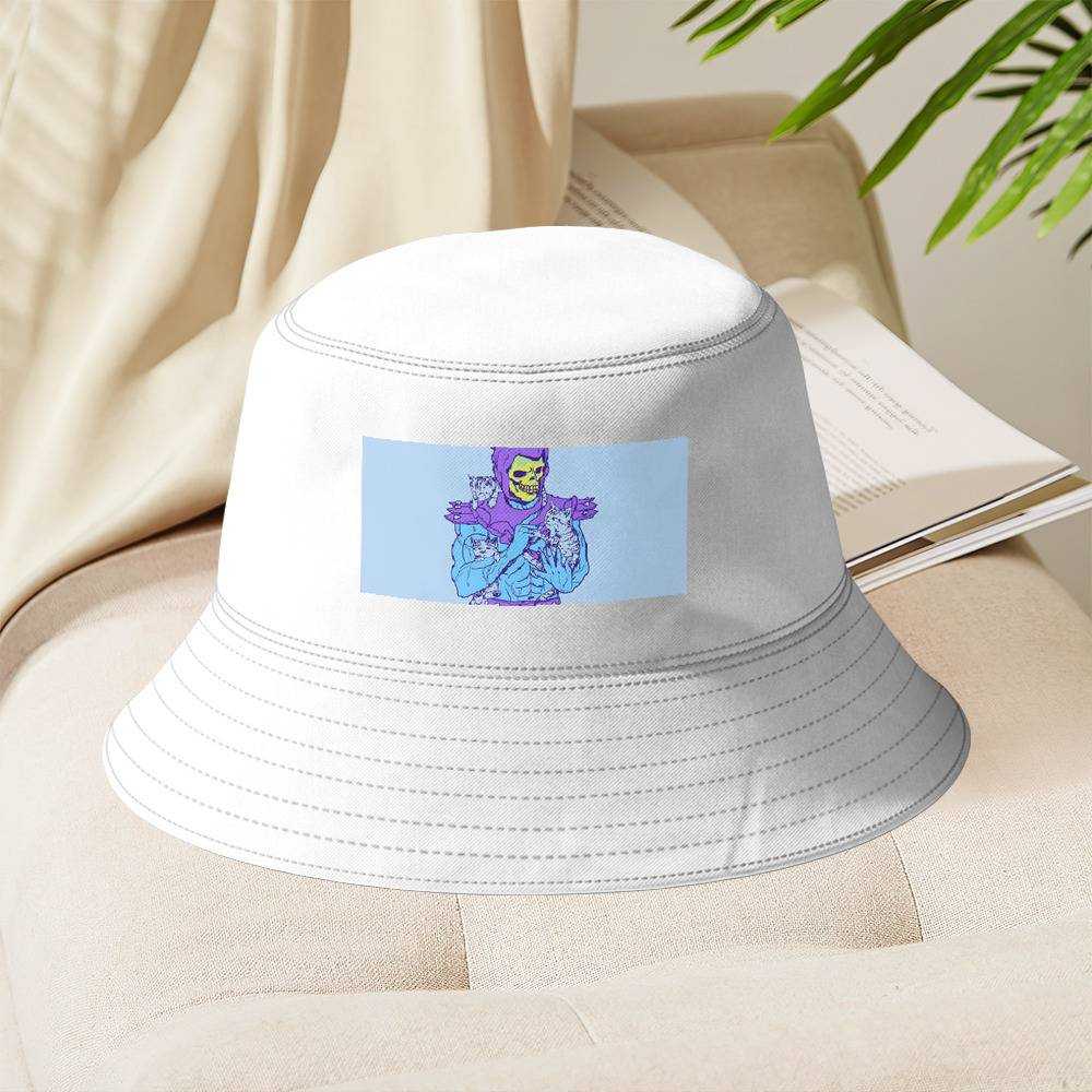 Skeletor Meme Bucket Hat Unisex Sun Hat Cute Cats Fisherman Hat