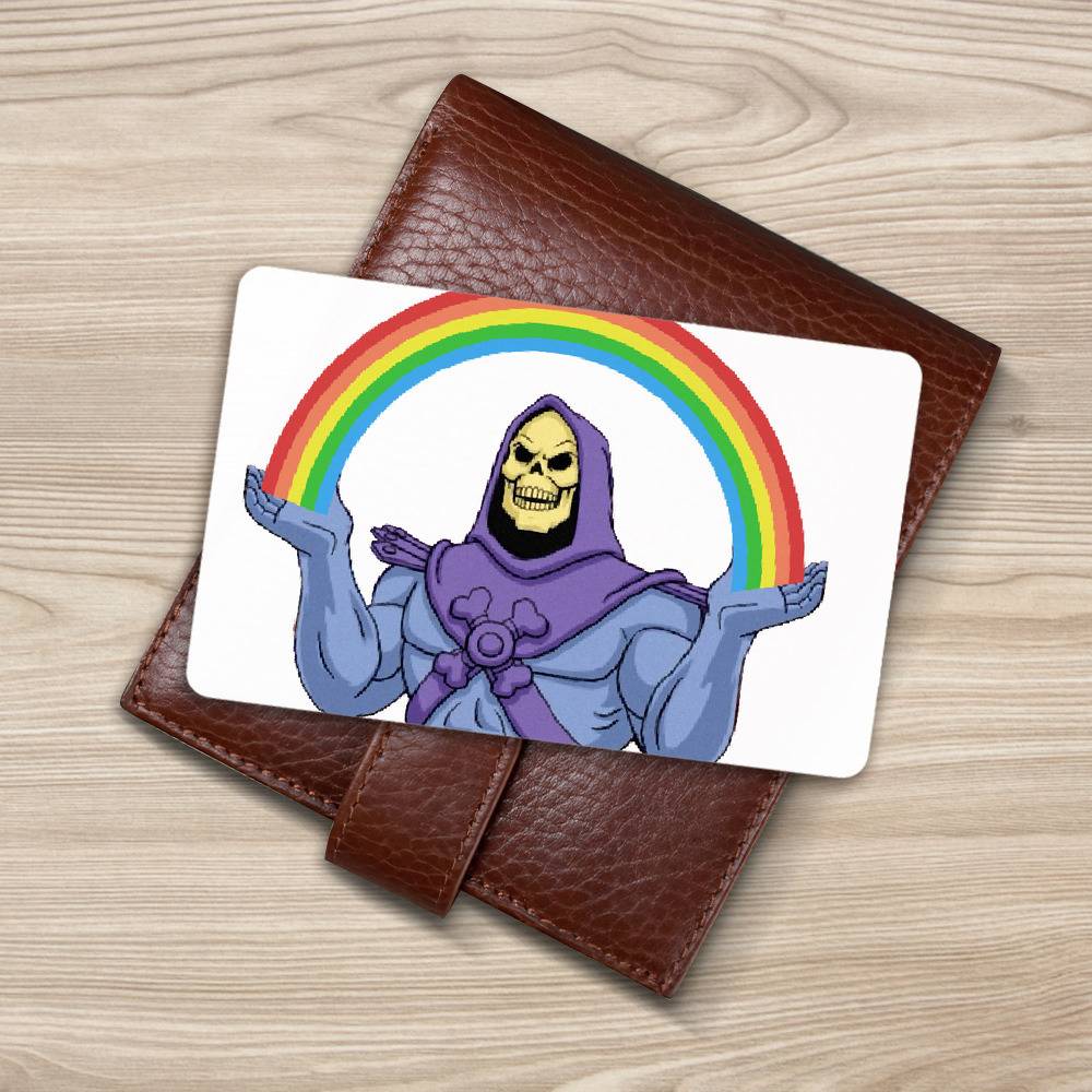 Skeletor Meme Wallet Card
