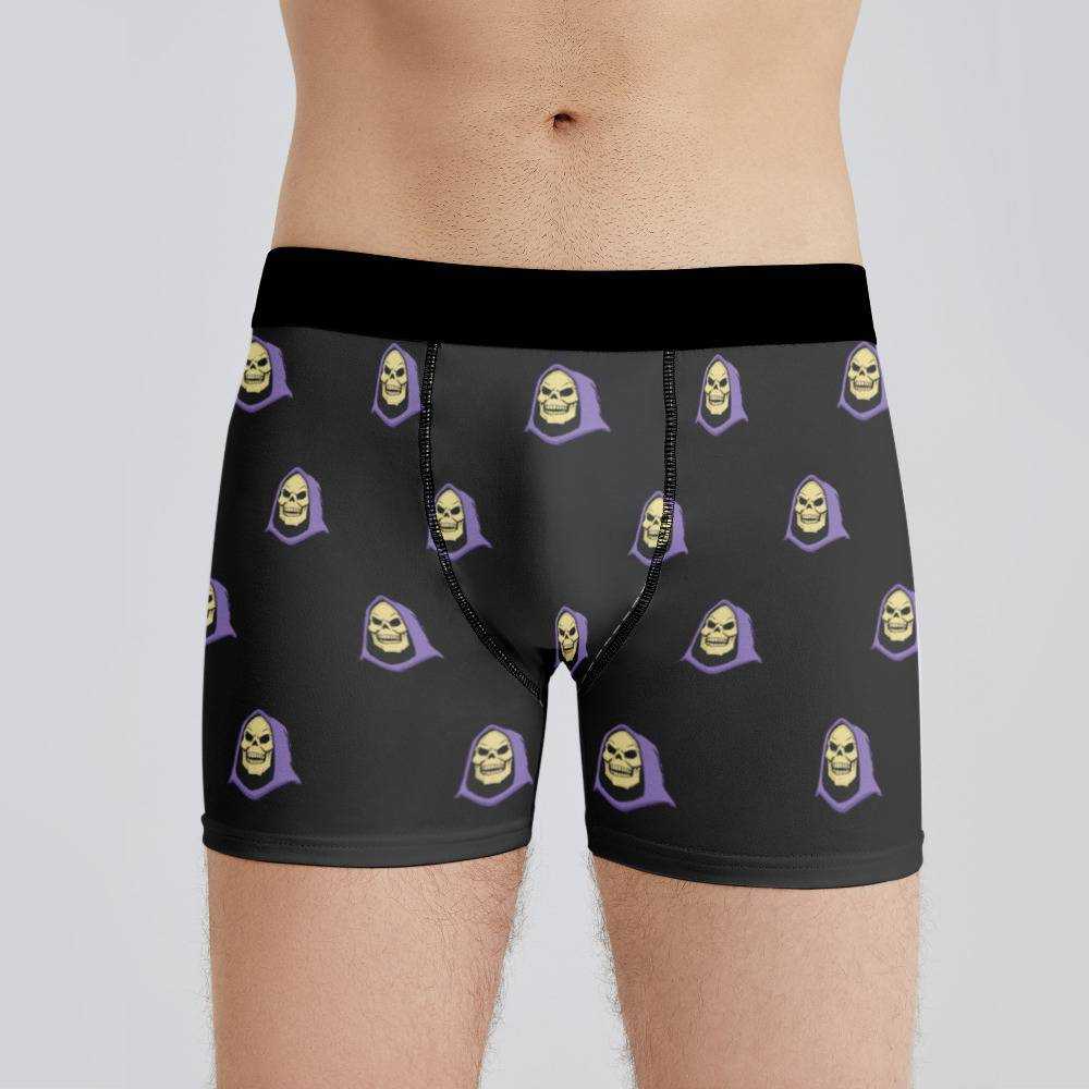 Skeletor Meme Boxers Custom Photo Boxers Men's Underwear Plain