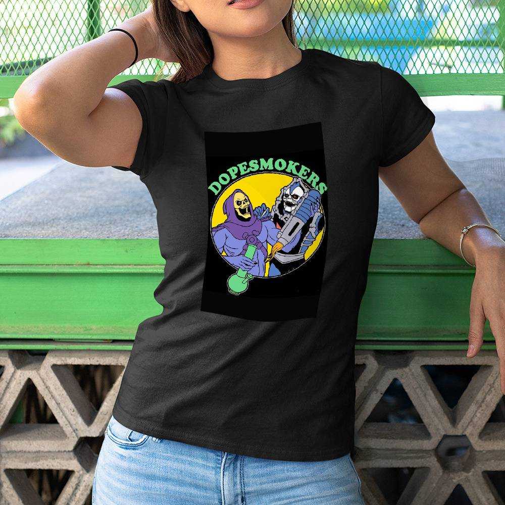 Skeletor Meme T-shirt Dope Smokers T-shirt Cotton Shirt