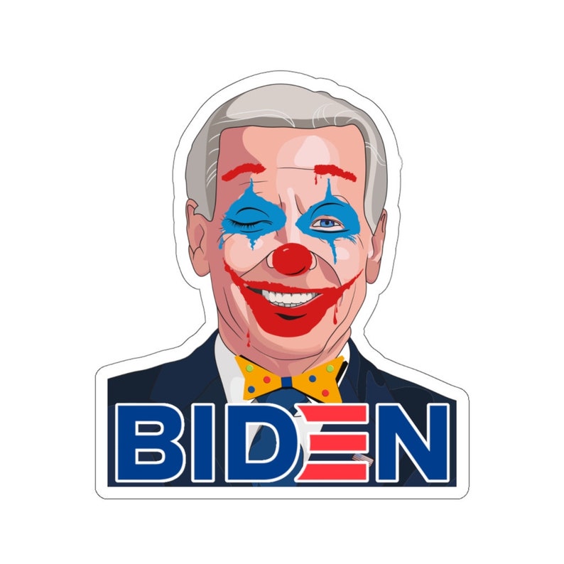 Funny FJB Stickers, Joe Biden Clown Decals FJB Biden Stickers ...