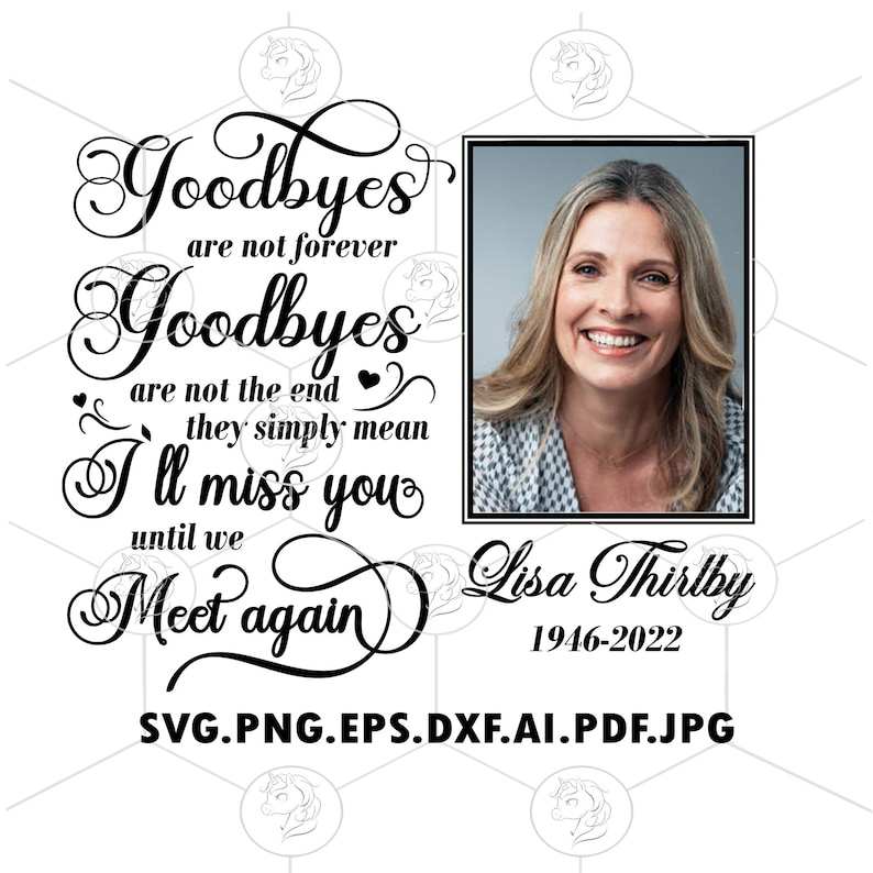 Rest In Peace SVG RIP SVG Memorial SVG Image PNG Image In Loving