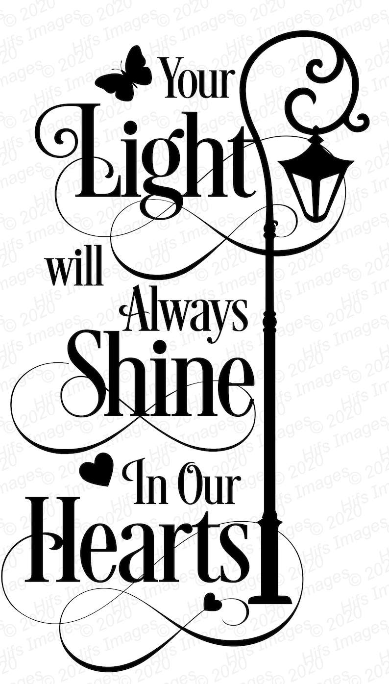 In Loving Memory Svg, Memorial Lantern Bundle - Memorial Christmas Lantern svg - Rememberance svg#5