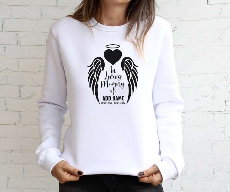 In Loving Memory Heart Svg, In Memory Angel Wings SVG - Memory Day Svg - Create Your Own In Loving Memory#5