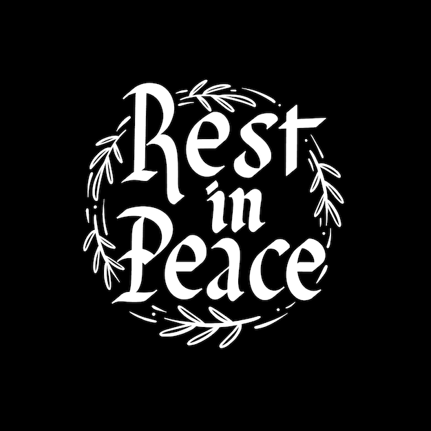 In Loving Memory Svg Free, Free Vector Rest In Peace Lettering Free Svg 