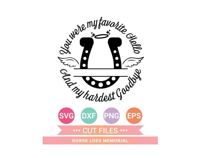 In Loving Memory Wings Svg, Pet Horse Memory SVG - Horse Memorial Svg - Horse Loss svg