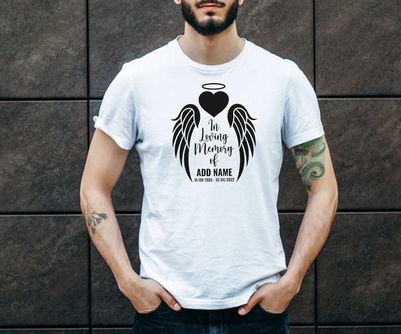 In Loving Memory Heart Svg, In Memory Angel Wings SVG - Memory Day Svg - Create Your Own In Loving Memory#4