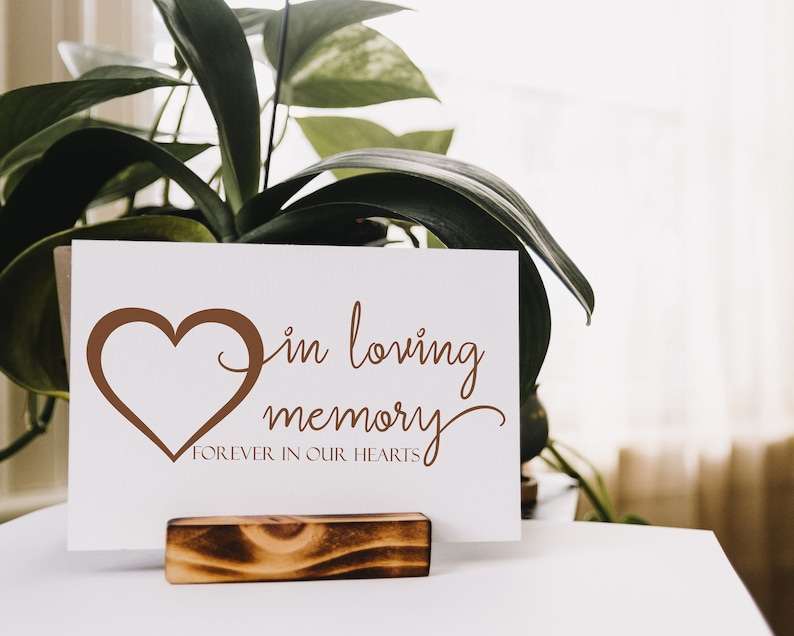 In Loving Memory Svg, Heart svg - Forever in Our Hearts - Memorial svg - Sympathy Svg - Svg cut Files for Silhouette