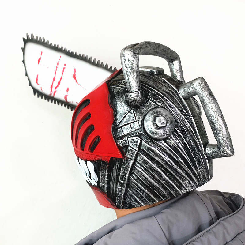 Chainsawman / Anime cosplay costume chainsaw helmet / saw arms