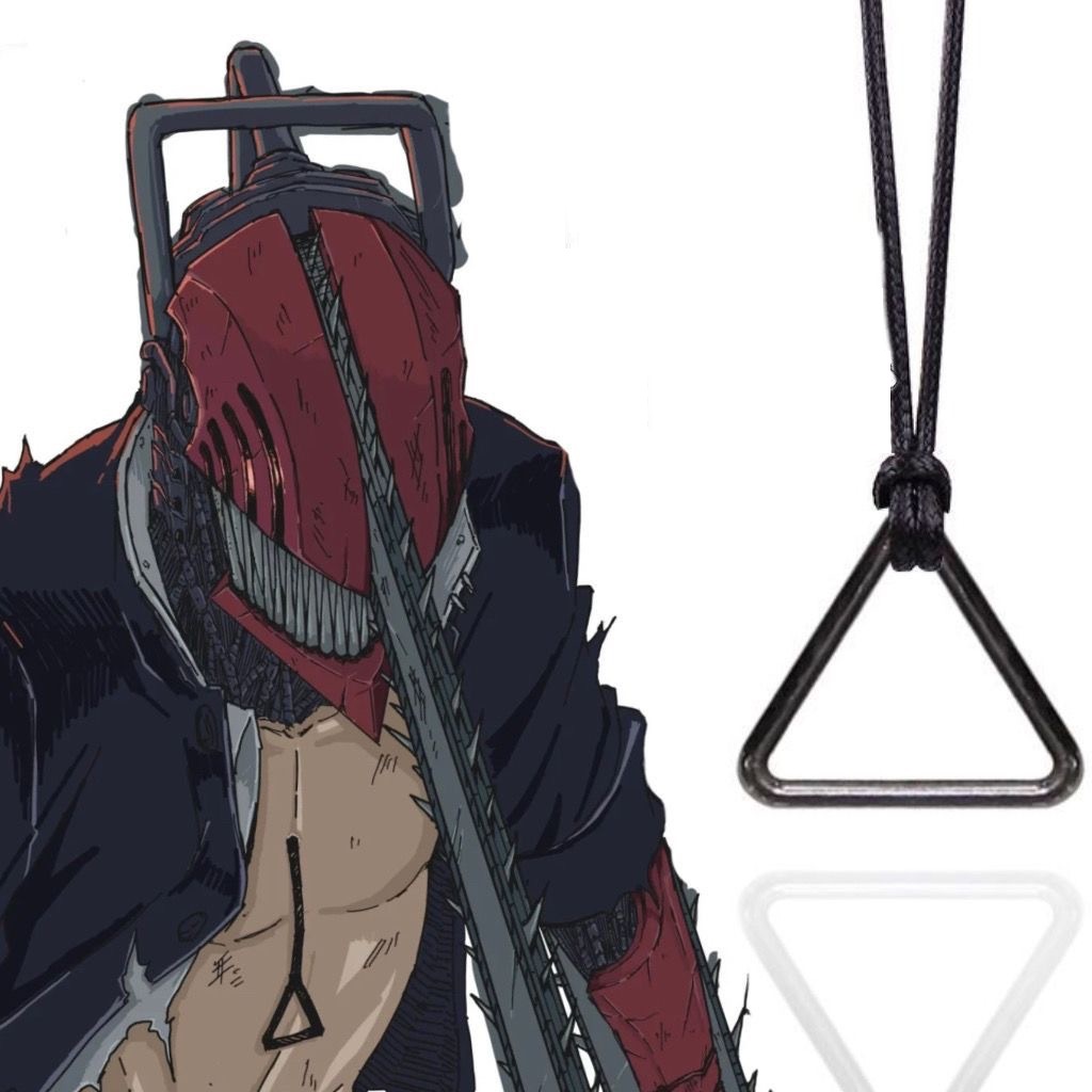 VZQI Chainsaw Man Cosplay Denji Necklace Metal Black Pendant