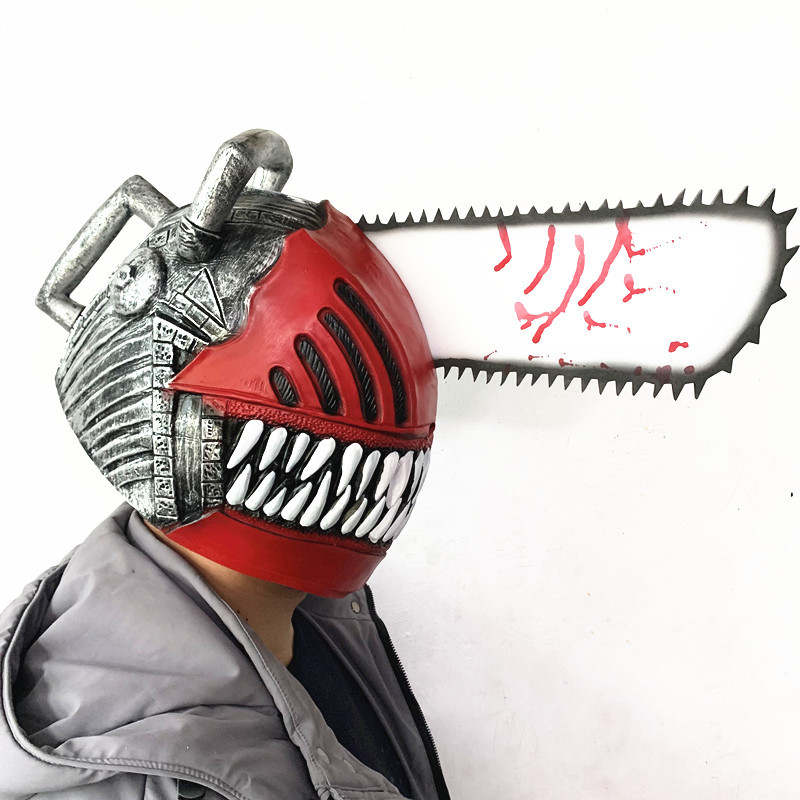 Anime Chainsaw Man cosplay prop Denji Helmet Chainsaw Helmet