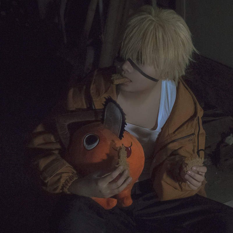 Denji Chainsaw Man Cosplay, Pochita Plush Doll Cosplay Prop