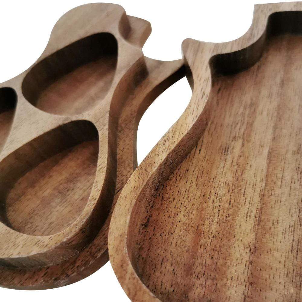 Cunegra Support Médiator Guitare 5 Emplacements - Imprimé 3D Haut-Parleur Doré, 5x5x5 Cm