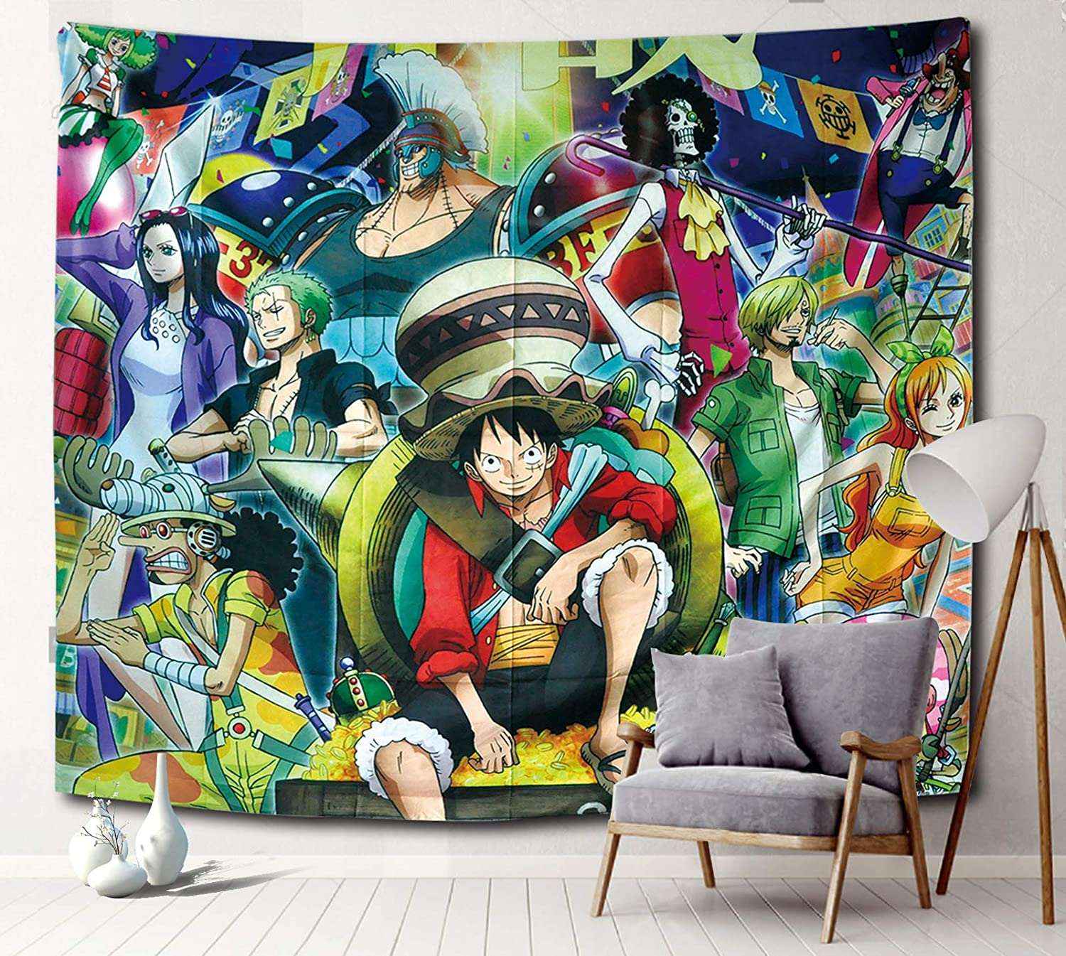 Wall Mural Anime Naruto Uzumaki, Nami (One Piece), Photo Wallpaper Kids  Room
