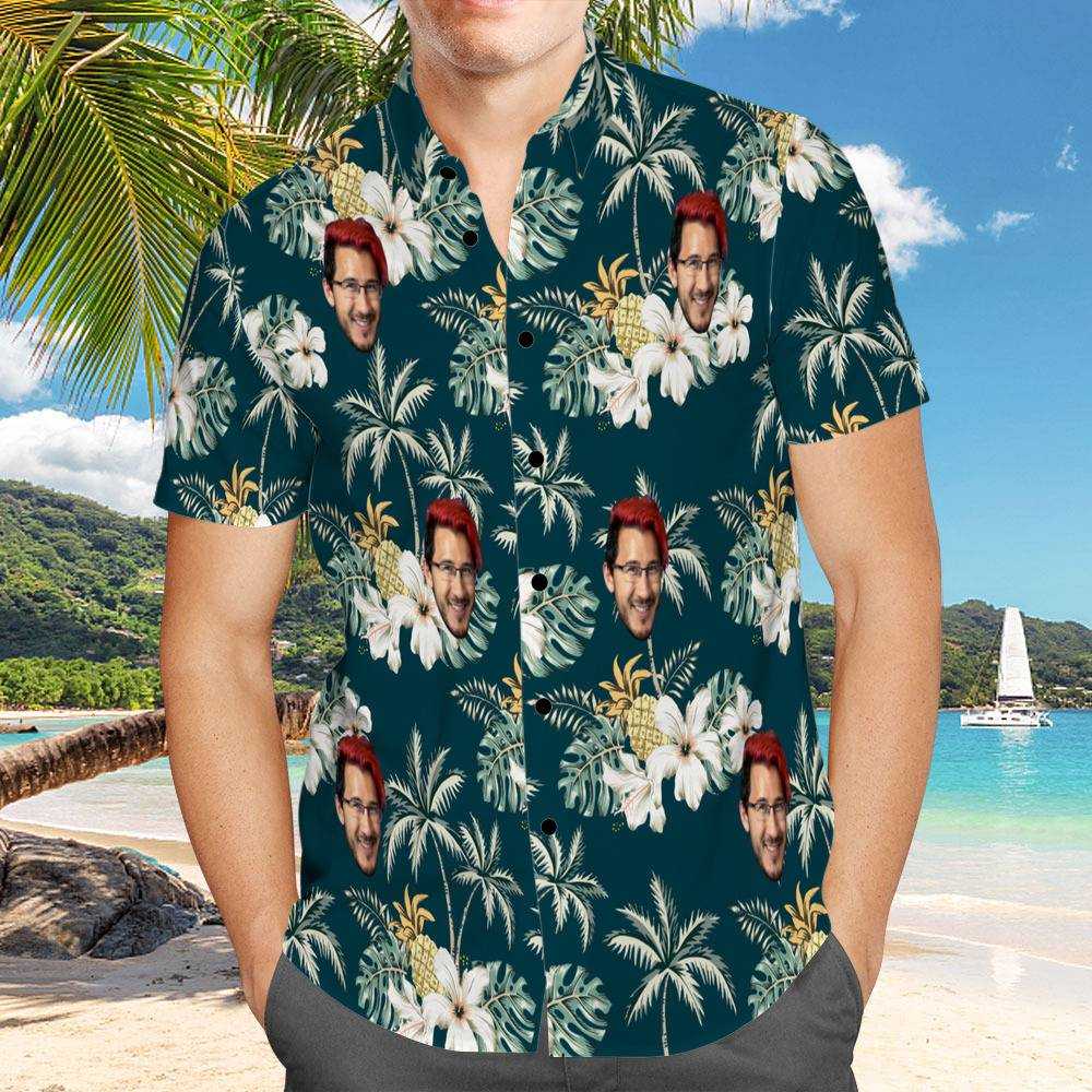 Unisex Personalized Gifts Custom Vintage Hawaiian Shirt Floral