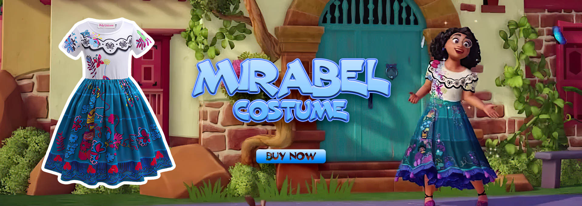 Encanto e la casa piena di magia Mirabel Cosplay Costume Set completo 