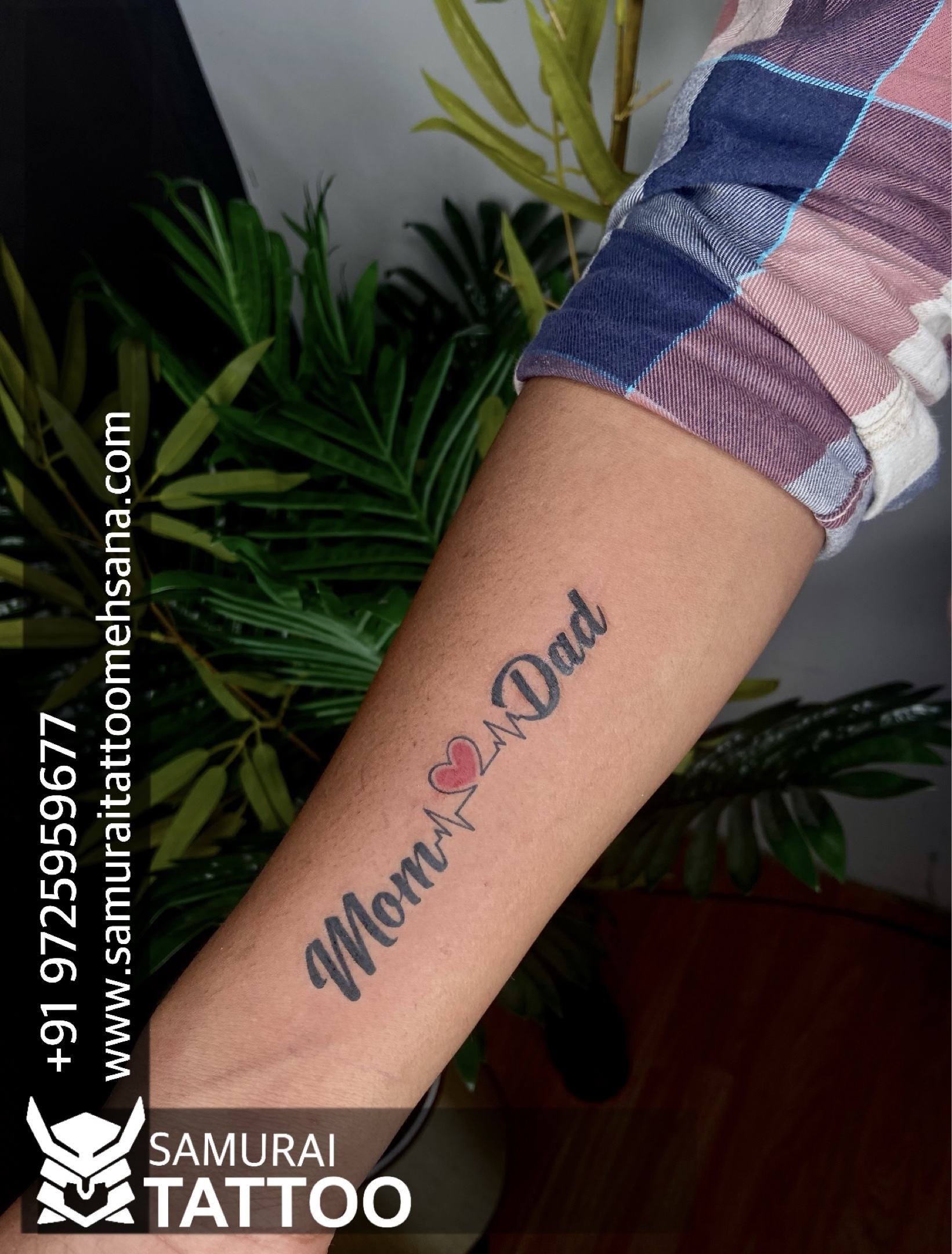 Heartbeat Maa Tattoo