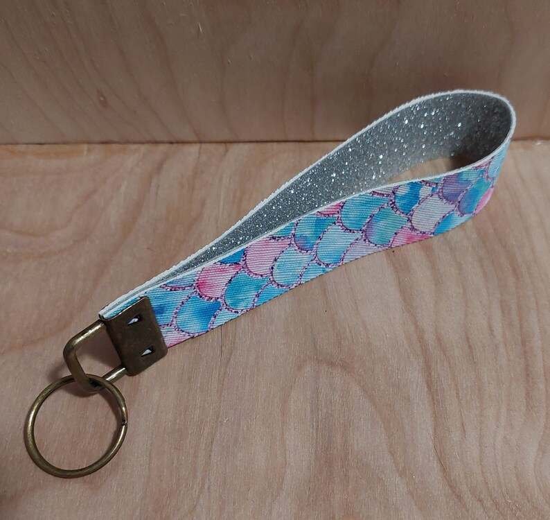 Leather Wristlet Keychain Gifts for her and him Anniversary Gift Birthday Gift#3