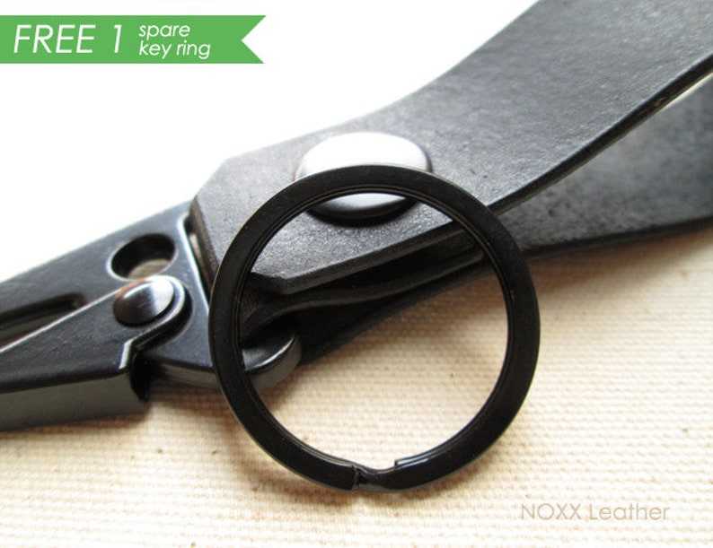 Leather Key Fob Gifts for her and him Anniversary Gift Birthday Gift#4