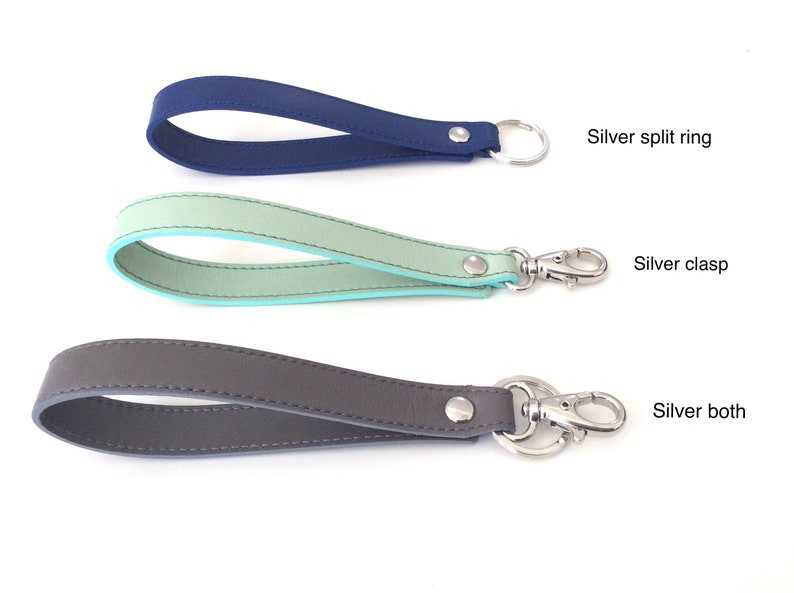 Leather Wristlet Key Fob Gifts for her and him Anniversary Gift Birthday Gift#4