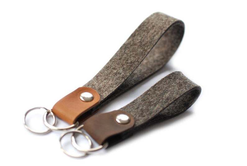 Wool Felt Keychain Gifts for her and him Anniversary Gift Birthday Gift#1
