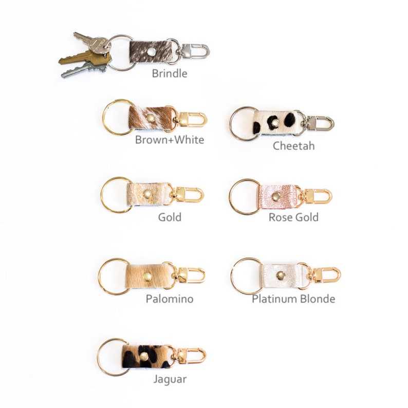 Leather Key Fob Gifts for her and him Anniversary Gift Birthday Gift#6