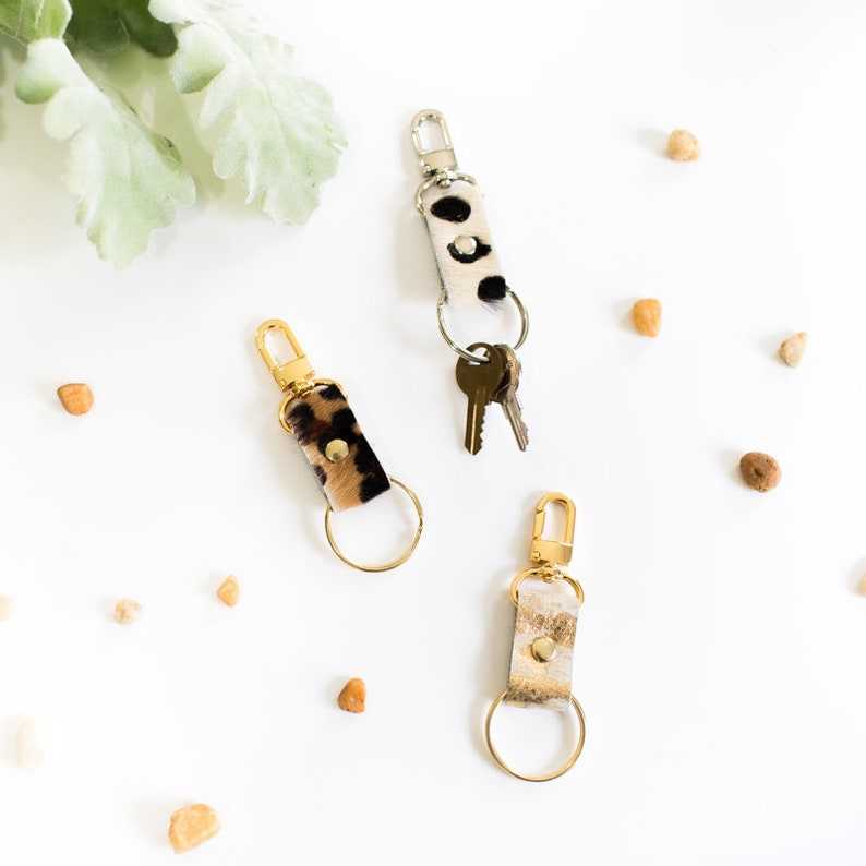 Leather Key Fob Gifts for her and him Anniversary Gift Birthday Gift#2