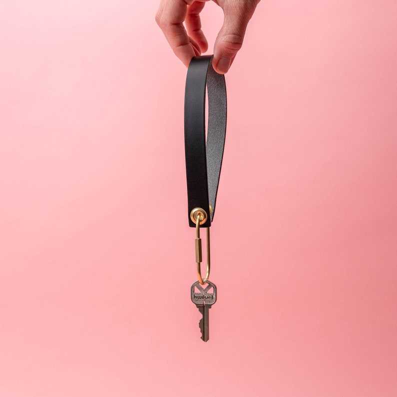 Leather Wristlet Keychain Gifts for her and him Anniversary Gift Birthday Gift#2