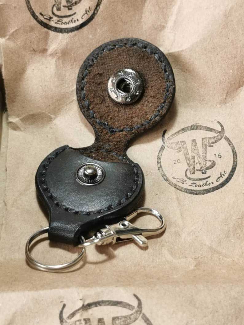 Natural leather key fob Gifts for her and him Anniversary Gift Birthday Gift#7