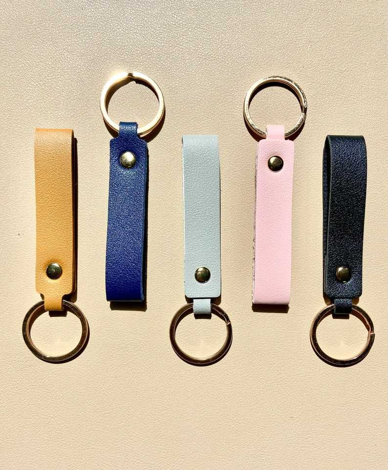 Leather Strap Keyring Gifts for her and him Anniversary Gift Birthday Gift#3