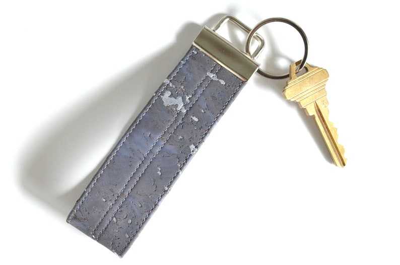 Cork Leather Keychain Gifts for her and him Anniversary Gift Birthday Gift#2